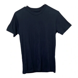 TRUE CLASSIC Navy Fitted Crew Neck Top